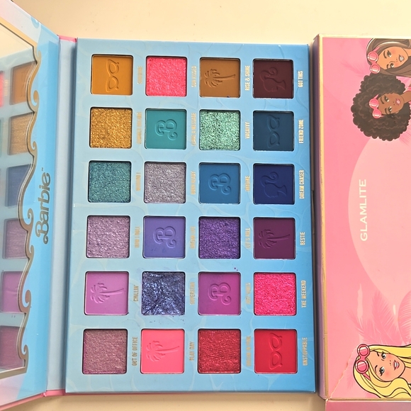 BARBIE X GLAMLITE Dream Summer Eyeshadow Palette NEW - Picture 5 of 7
